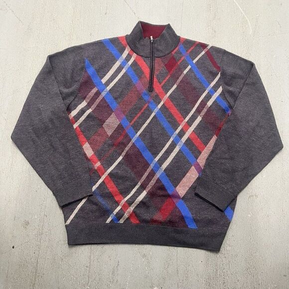 Bullock & Jones Men’s Geometric Panel Knit Sweater - XL - Picture 1 of 3